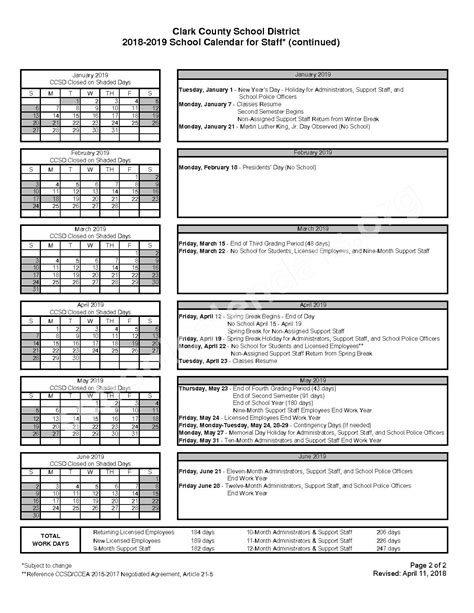 Ccsd 2019 Calendar