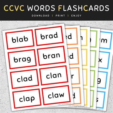 Ccvc Printables