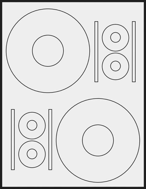 Cd Stomper 2 Up Standard With Center Labels Template
