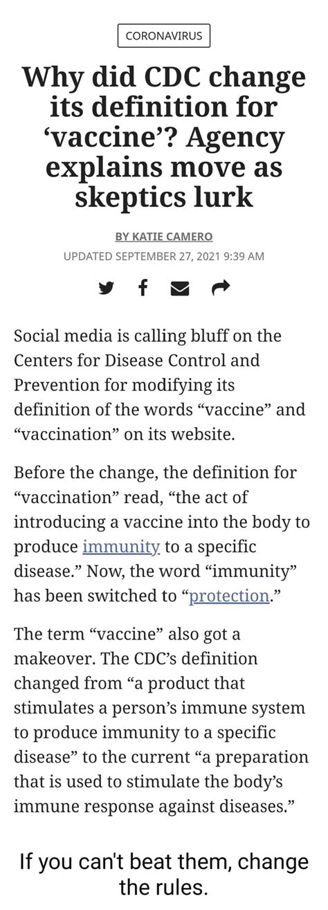 Revolutionizing Immunization: CDC Redefines Vaccine for Modern Times