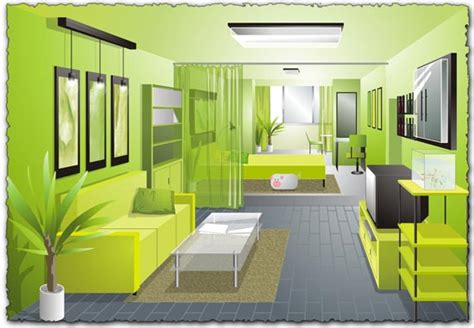 Cdr interior design vector