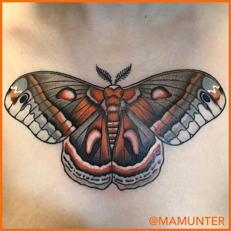 Cecropia Moth Tattoo