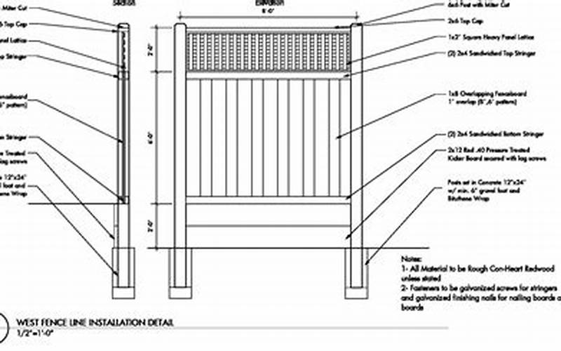 Cedar Privacy Fence Detail Drawings: Everything You Need To Know