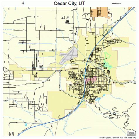 Cedar City Utah Street Map 4911320