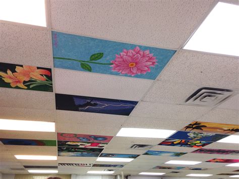 How to Mask Ugly DropCeiling Tiles Using Just Paint Architectural Digest