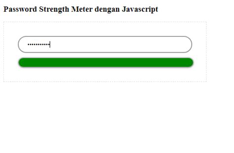 Cek Kekuatan Password Formulir dengan JavaScript