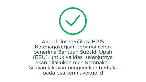 Cek Status BSU BPJS