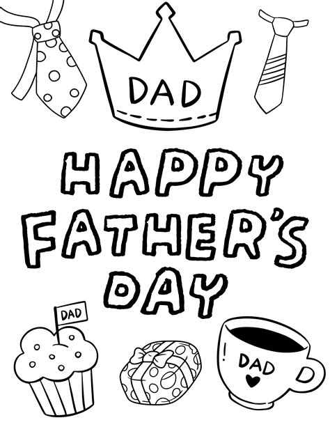 Celebrating Fathers: Father's Day Colouring Sheets