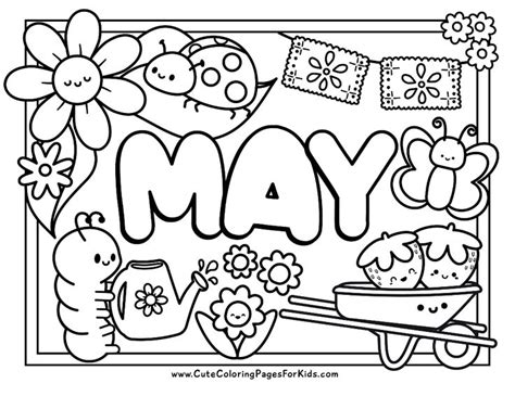 Celebrating Spring's Peak with May Coloring Pages