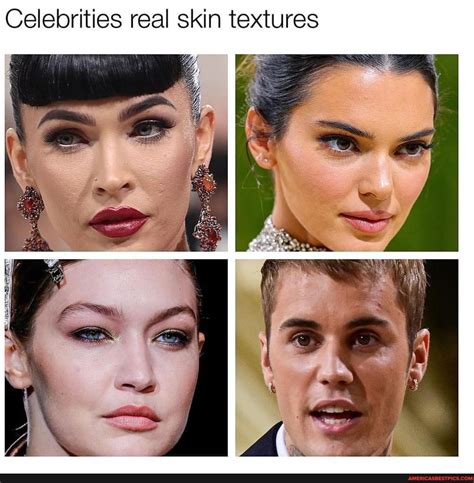 Revealing the Glorious Rawness of Celebrities: Delving into their Real Skin Texture!