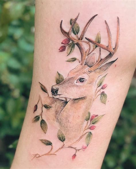 Celebrity With Deer Tattoo
