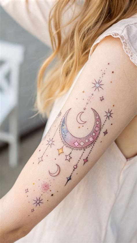 Celestial Wrist Tattoo