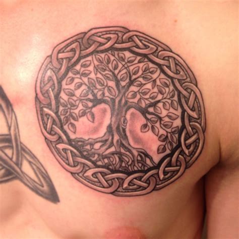 Celtic tree of life. Fantastic raw and angled design