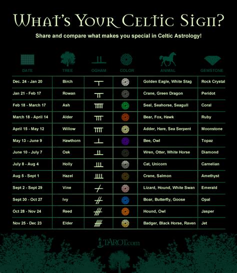 Celtic Astrology Chart