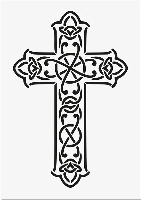 Celtic Cross Stencil Mylar Stencil Irish Cross by TheBeadSource