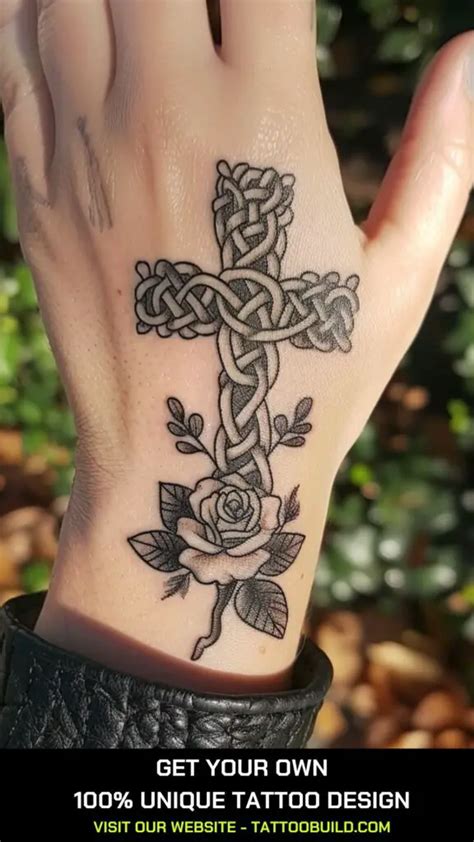 Celtic Cross Tattoo For Ladies