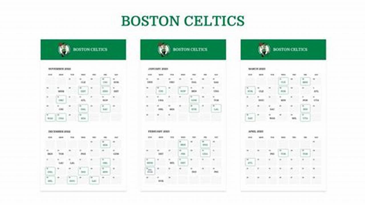 Celtics Calendar Google