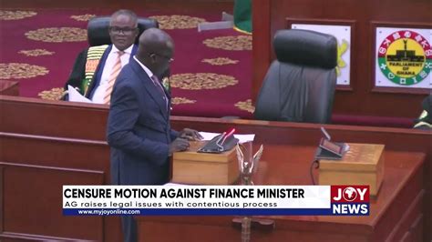 Censure Motion Against Finance Advising