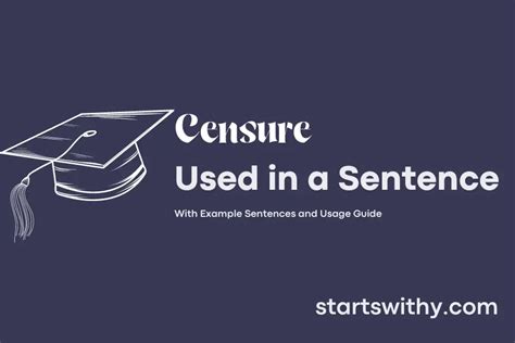 Censured In A Sentence