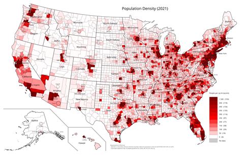 State Population Density (U.S. Census, 2000) Download Scientific Diagram