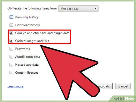 Centang Cookies And Site Data Dan Cached Web Content
