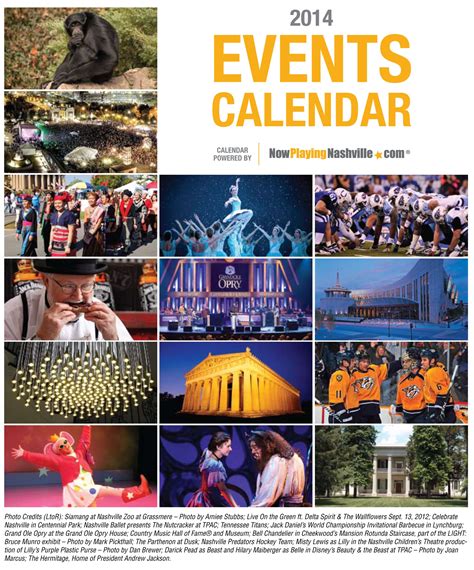 Centennial Park Event Calendar