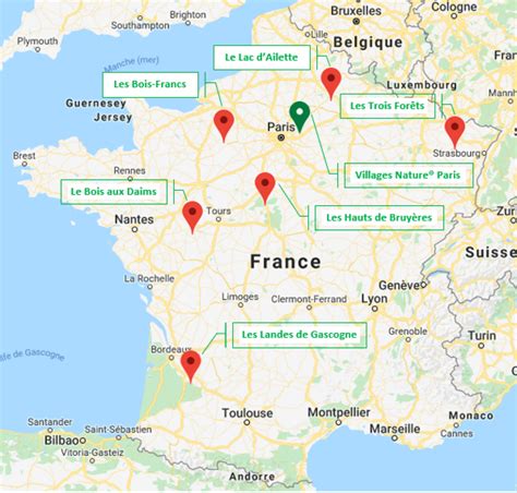 // Le plan de Center Parcs Les Hauts de Bruyères ParkExplorer