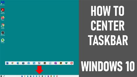 Center Windows 10 Taskbar icon using TaskbarX