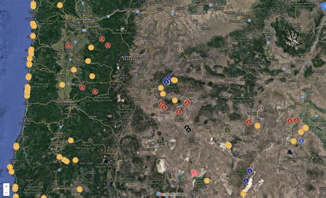 Central Oregon Rockhounding Map
