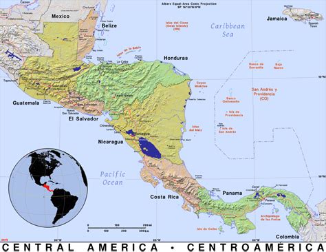 Map of Central America Source Google maps Download Scientific Diagram