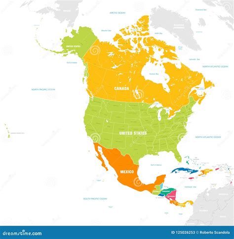 Central America Map Vector 147824 Vector Art at Vecteezy