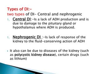 Central DI vs. Nephrogenic DI (The Two Types)