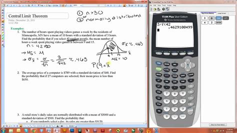 Effortlessly Calculate Central Limit Theorem Distribution with TI-84 Calculator