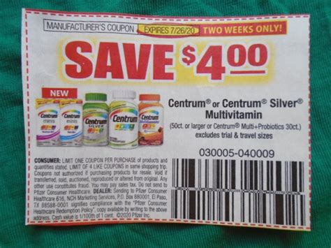 Centrum Silver Coupons Printable