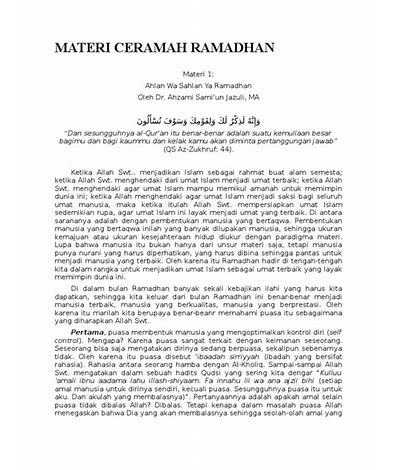 Kumpulan Ceramah Ramadhan PDF