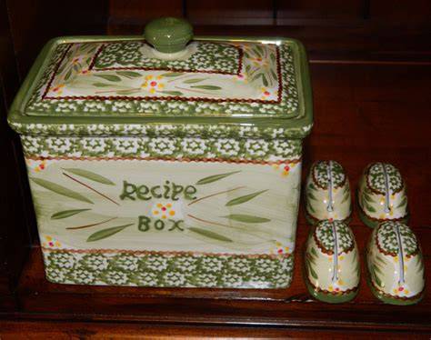 Ceramic Recipe Box