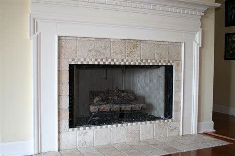 Ceramic Tile Fireplace Surround
