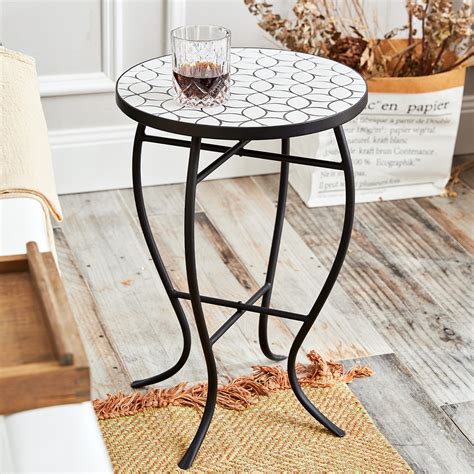 Ceramic Tile Side Table