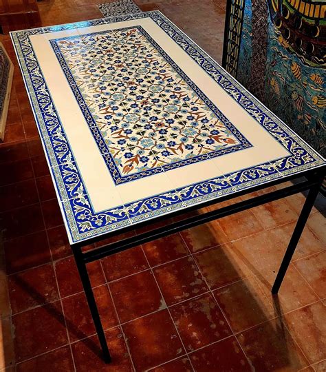 Ceramic Tile Top Table