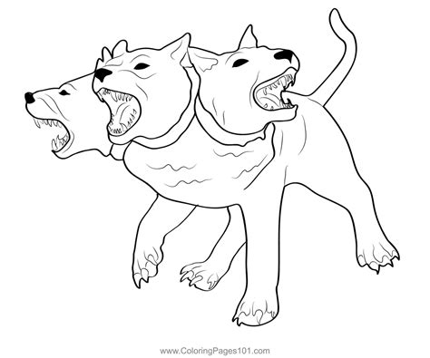 Cerberus Cerberus Coloring Page