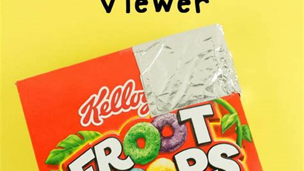 Cereal Box Solar Eclipse Viewer