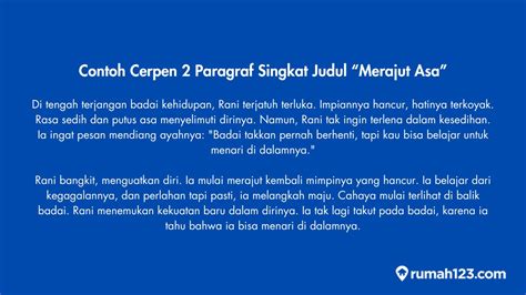 Cerpen 2 Paragraf