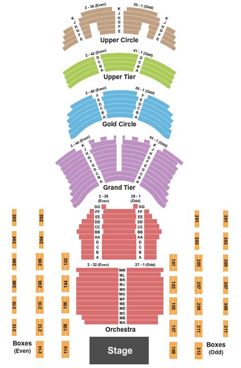 Cerritos Performing Arts Seating Chart