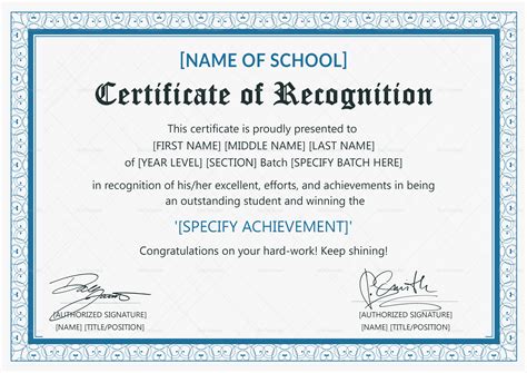 Sample Certificate Of Service Fresh Sample Certificate Recognition