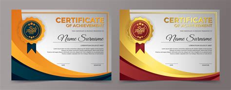 Simple Certificate Design Template GraphicsFamily