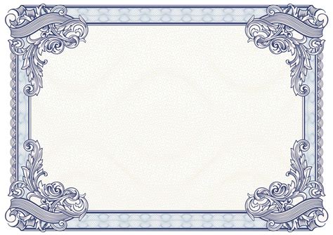 Certificate Border Templates