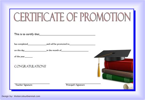 Browse Our Example of School Promotion Certificate Template