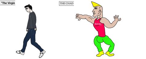 Chad Vs Virgin Meme Template