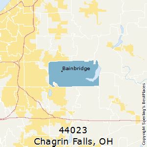 Chagrin Falls Ohio Street Map 3913358