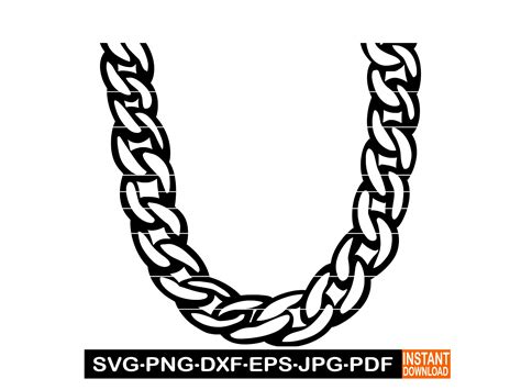 Unleash Your Inner Fashionista with Stunning Chain Necklace SVG Designs!